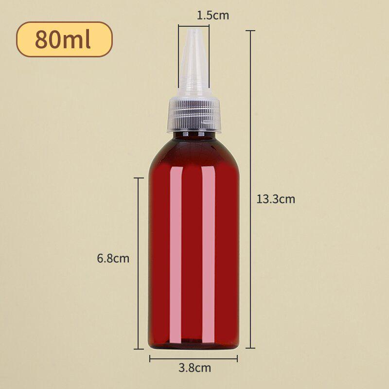 10-100Ml Empty Dropper Bottle Transparent Plastic Refillable Nozzle Dropper With Cap Small Extrusion Bottle Portable Packing