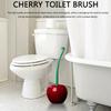 1pc - Creative Cherry Shaped Toilet Brush Set Long Handle Replaceable Nylon Soft Bristle Accessories Bathroom Corner Cleaning