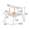 Yamazaki Jitsugyo Step 2 W40 x x H45 tower no assembly required 1467 (Yamazaki) [Completed product] stool, steps, white, D52.3 cm, stepladder,
