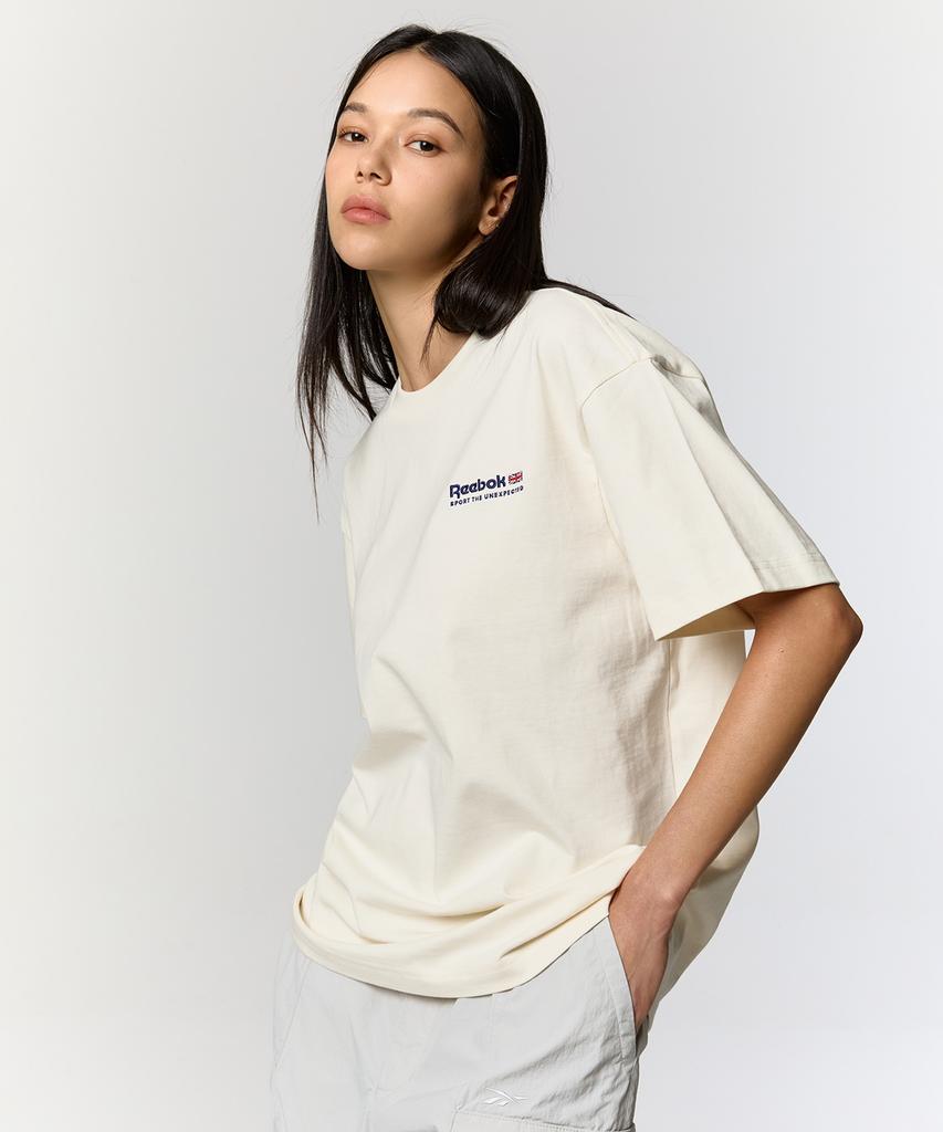 Reebok Футболка с Юнион Джеком - Цвет слоновой кости