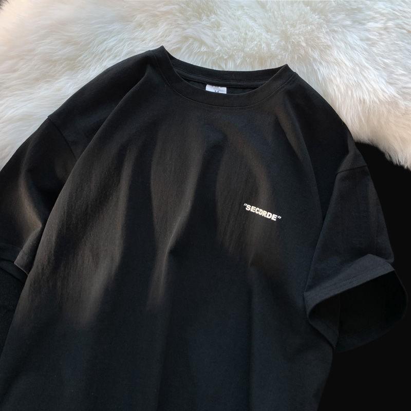 Летние мужские футболки Хлопковая футболка с коротким рукавом Удобная ткань Спортивная одежда