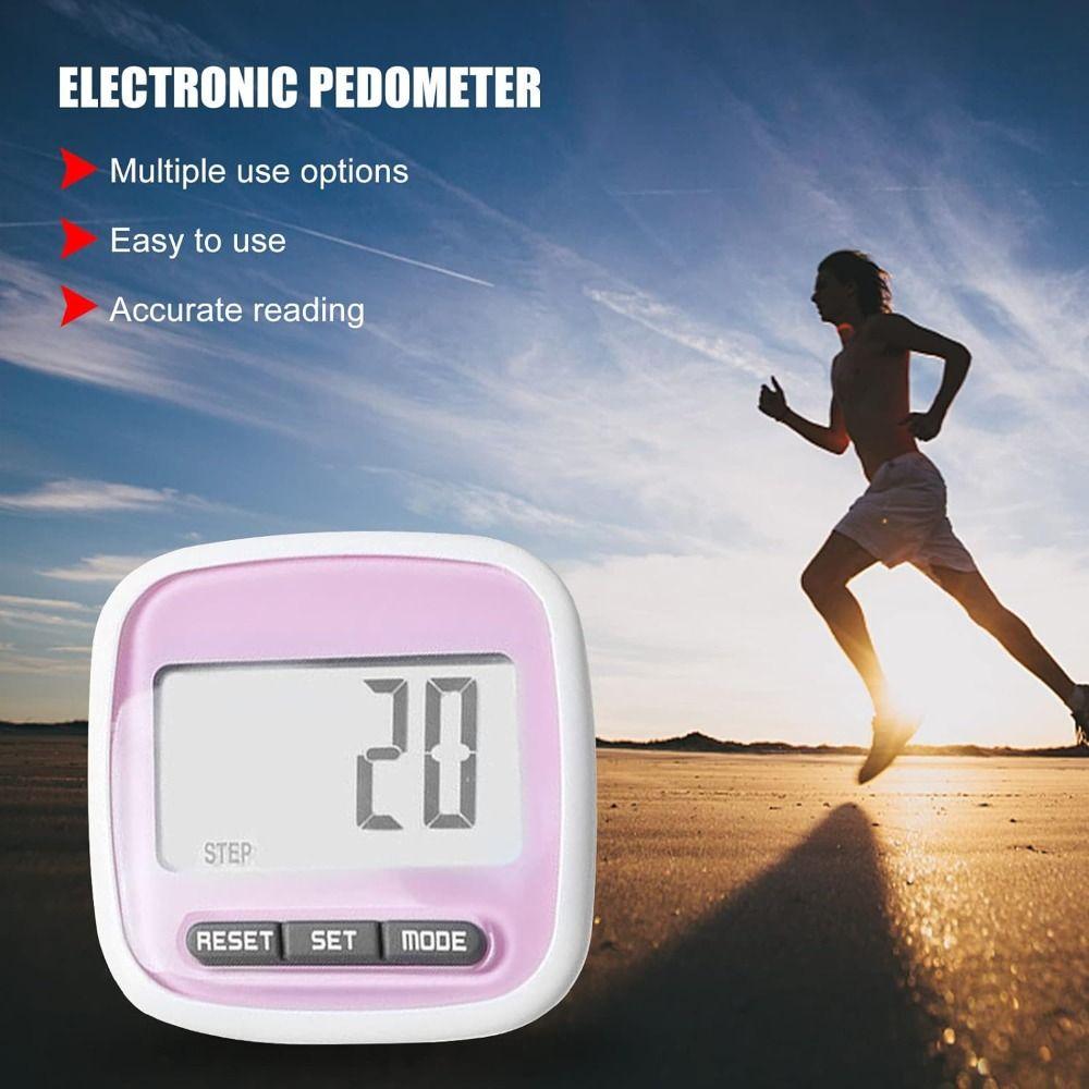 ABS 3D Tri-Axiis Pedometer with Clip Sports Pedometer Portable Walking 3D Pedometer Unisex