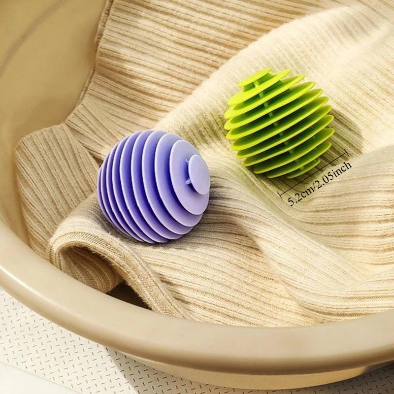 3/6pcs Laundry Balls Reusable Silicone Clothes Hair Cleaning Tools Pet Hair Remover Washing Machine Cat Hair Catcher LaundryBall