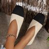 Women Flat Shoes New Patchwork Ballet Loafers Women Square Toe Spring Summer Casual Shoes Knits Flat Sneakers Zapatos De Mujer