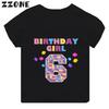 Master Builder Blocks Building Print Cartoon Girls Clothes 1 2 3 4 5 6 7 8 9 Years Happy Birthday Kids T shirt Baby Boys TShirt