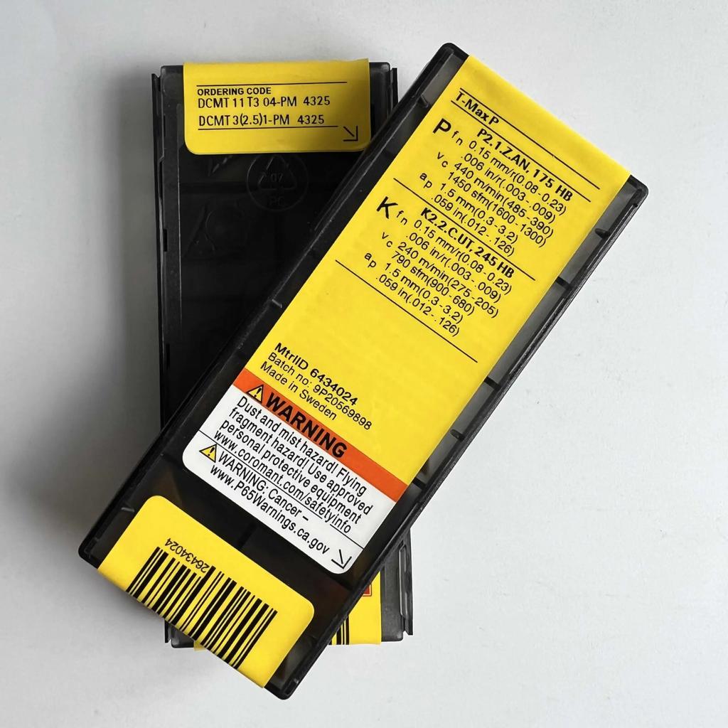 Original Sandvik / DCMT11T304-PM 4325  / CNC Lathe Carbide Blade 10 Pcs