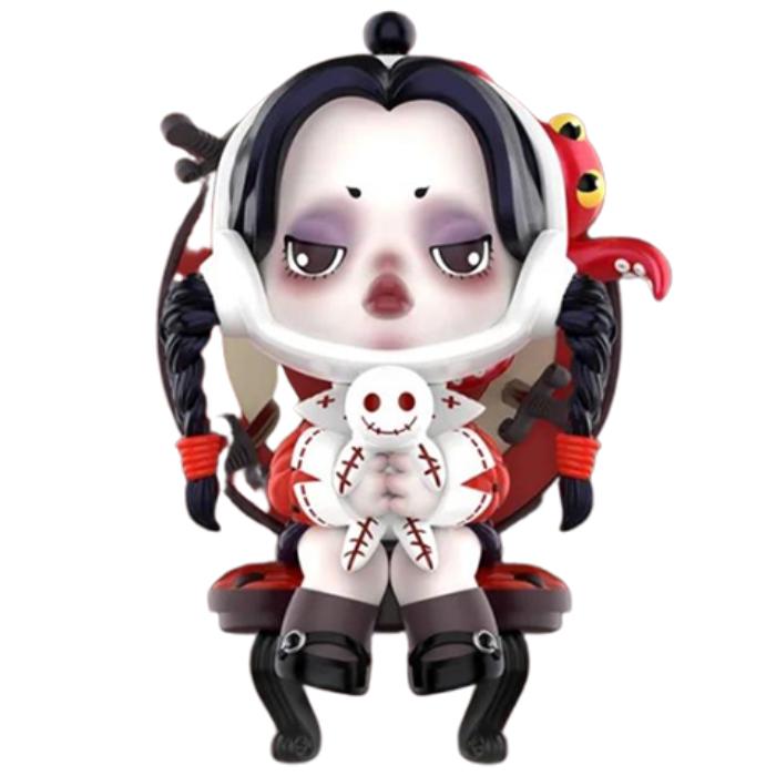 POP MART SKULLPANDA Коллекция Семейка Аддамс Милые Мистери-боксы, Одиночный Мистери-бокс
