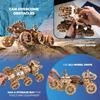 Ugears Manned Mars Rover Drive 70206 Wooden 3D No Glue or Tools Required 6-Wheel Puzzle, Puzzle,