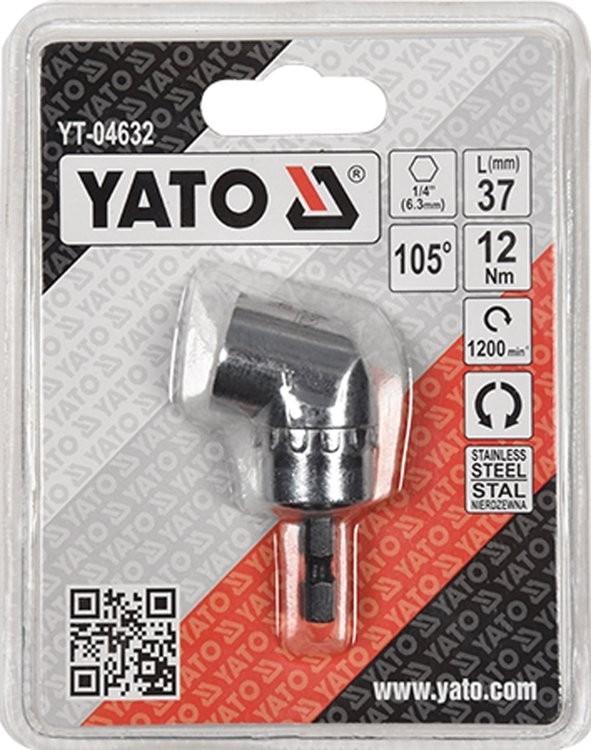 ANGLE ADAPTER 37MM, 1/4' YT-04632 YATO