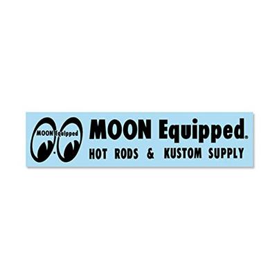Наклейка MOONEYES Тип MOON Логотип Equipped Черный