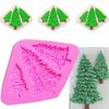 Cake Mold Non-stick No Odor Silicone Christmas Trees DIY Cake Decorating Mould for Kitchen Baking