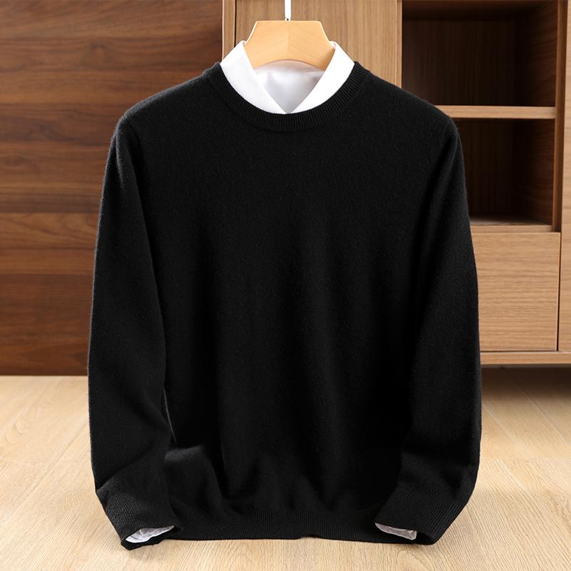 Мужской кашемировый свитер Qinghe кашемир 30% кашемир 70% шерсть мужской осенне-зимний кашемир мягкий и теплый