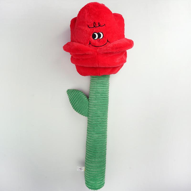 Красивые Плюшевые Цветы Розы Желтого и Розового Цвета Варианты 48 см и 85 см