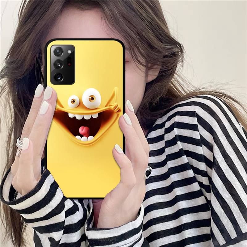 Чехол для телефона с забавным лицом для Samsung Note 20 Ultra 10 pro lite plus 9 8 5 4 3 M 30s 11 51 31 31s 20 A7