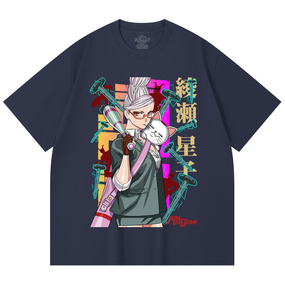 230 Gsm 100% Cotton Dandadan V33 Seiko Print Unisex Heavy Cotton T Shirt