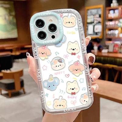 Чехлы для мобильных телефонов iPhone 11 13 XR 15 Pro Max 12 14 Pro Max чехол для iPhone 16 7 Plus 8 Plus XS Max Мультяшный узор Защита от падений Ударопрочный