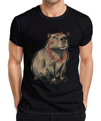 Capybara Water Pig Japanese Ukiyo-e Art Vintage Gift Men's T-Shirt