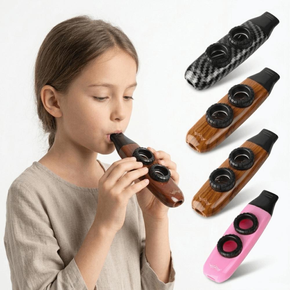 Two Membranes Adjustable Kazoo Double Hole Adjustable Double Hole Kazoo Ukulele Accompaniment