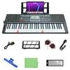 TOMOI Electronic Keyboard with App-Linked Illuminated Keys and Japanese Language Panel, 61 Keys, Japanese Text, Light Guide, Light Navigation, Battery