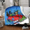 Christmas Sleigh Presents Trees Blanket Soft Throw Blanket For Home Bedroom Bed Sofa Travel Office Solid Christmas Blanket
