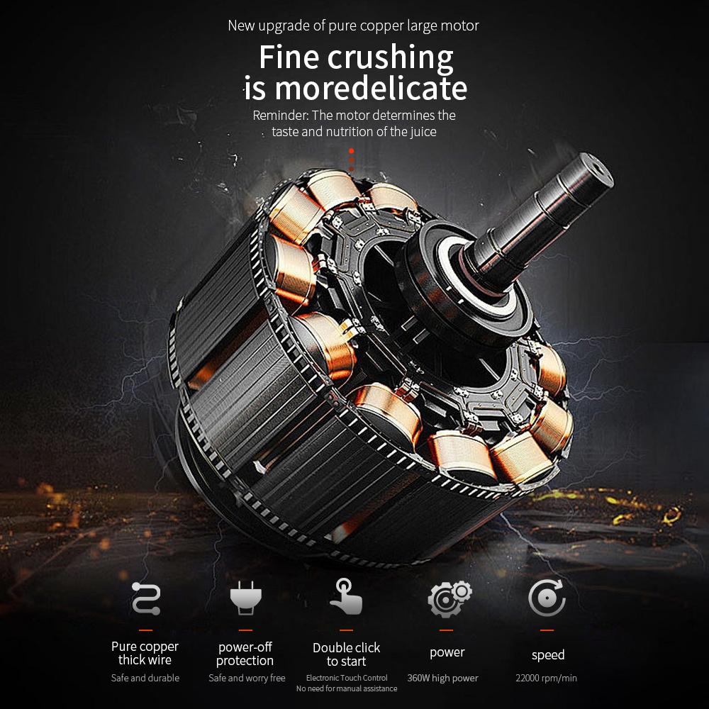 Новая портативная электрическая соковыжималка 700 мл с большой батареей, бытовая, с зарядкой через USB, для приготовления молочных коктейлей, водонепроницаемая, для бутылок сока, соковыжималки