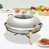 2.5l Circular Pot Stainless Steel 24cm Pot Buffet Heater