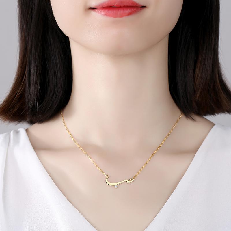 Арабское ожерелье Bff Friendship CZ Love из стерлингового серебра 925 пробы, массивное ожерелье с подвеской, цепочка на воротник, женские ювелирные изделия, подарок