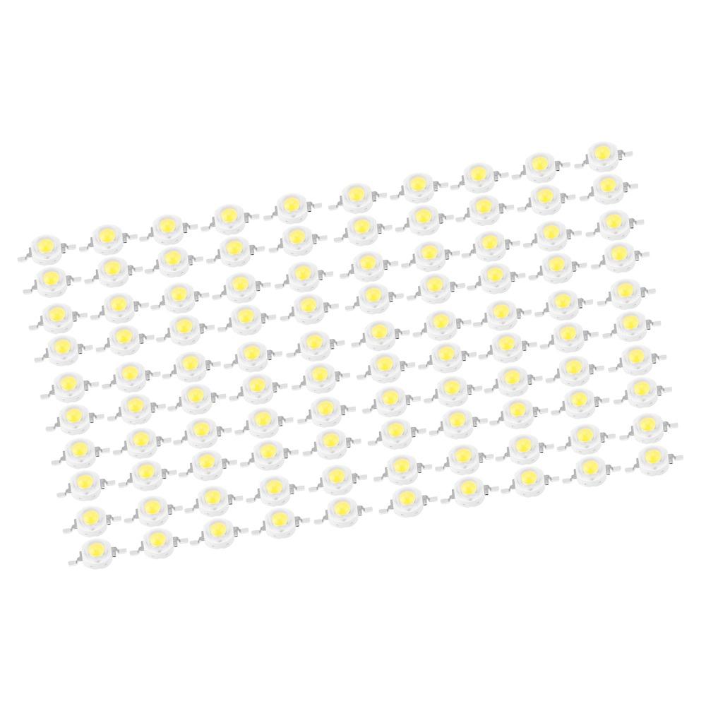 100PCS 110LM/W High Power LED Beads 3W High Power DIY Lighting Fixtures  Spotlight Replacement