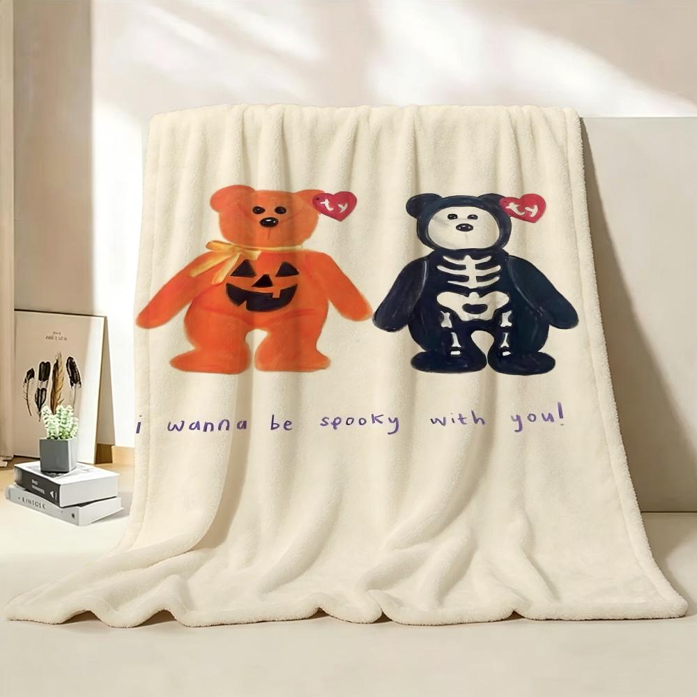 toy B Beanie B Babies Throw Flannel Throw Blanket Suitable for Sofa Living Room Bedroom