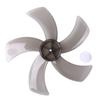 Black 16 Inch Household Plastic Fan Blade Five Leaves with Nut Cover for Standing Pedestal Fan Table Fanner General Accessories