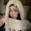 Dune-Style Wasteland Scarf Cape: Battle-Damaged Beggar Hood Accessory