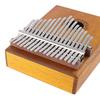 17 Key Kalimba Single Board Wood Thumb Piano Mbira Natural Mini Keyboard Instrument