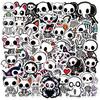 50 Cartoon Skull Stickers Various Small Animals Skull Stickers Notebook Hand Ledger DIY Waterproof Decoration
