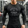 Machine Fitness Mens Long Sleeve Running T-Shirts Autunm Anti-Wrinkle Crewneck Gym Workout Muscle Tight Lightweight T Shirts
