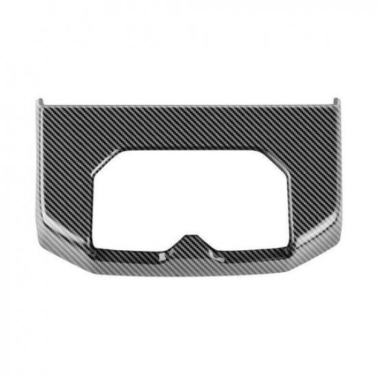 -2024 Carbon fiber Rear Water Cup Holder Trim frame 1pcs FOR Toyota Tundra