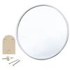 Muramatsu Kagami Store Wall Hanging Kagami Shape Frame White Round 36 X 36 Cm Wall Stickable Mirror Design Approx. [Rental Mirror]
