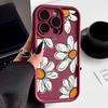 Ударопрочный чехол с цветочным узором для iPhone 16 Pro Max 15 14 Pro 13 12 11 XS XR 8 7 силиконовый матовый противоударный мягкий бампер из ТПУ