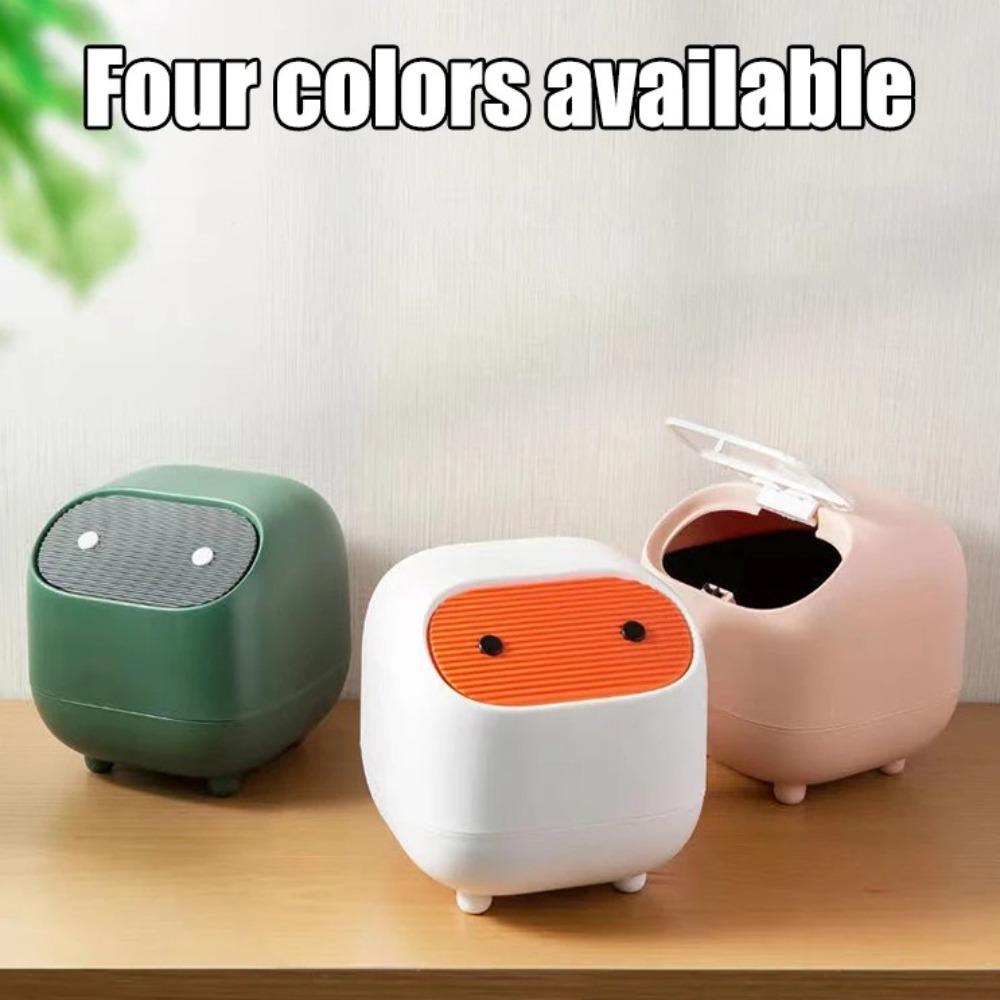 Мини Маленькое Мусорное Ведро Нажимного Типа Контейнер для Мусора Симпатичная Настольная Мусорная Корзина Бытовая