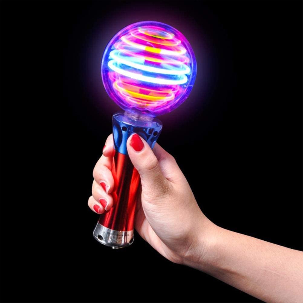 Luminous Ball Toy Stick Flashing LED Wand Rotating LED Toy Wand Fun Birthday Party Favor for Kids