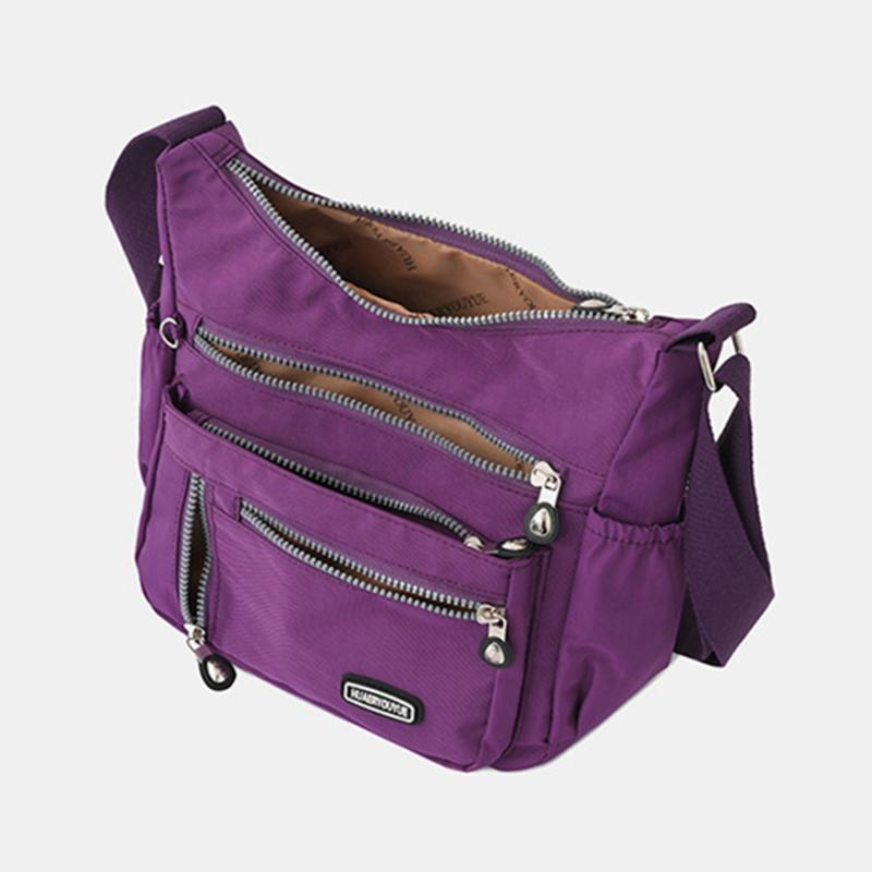 Модная повседневная нейлоновая тканевая сумка-мессенджер для женщин, сумки на плечо, многослойные женские сумки через плечо, водонепроницаемая сумка для мамы, кошелек