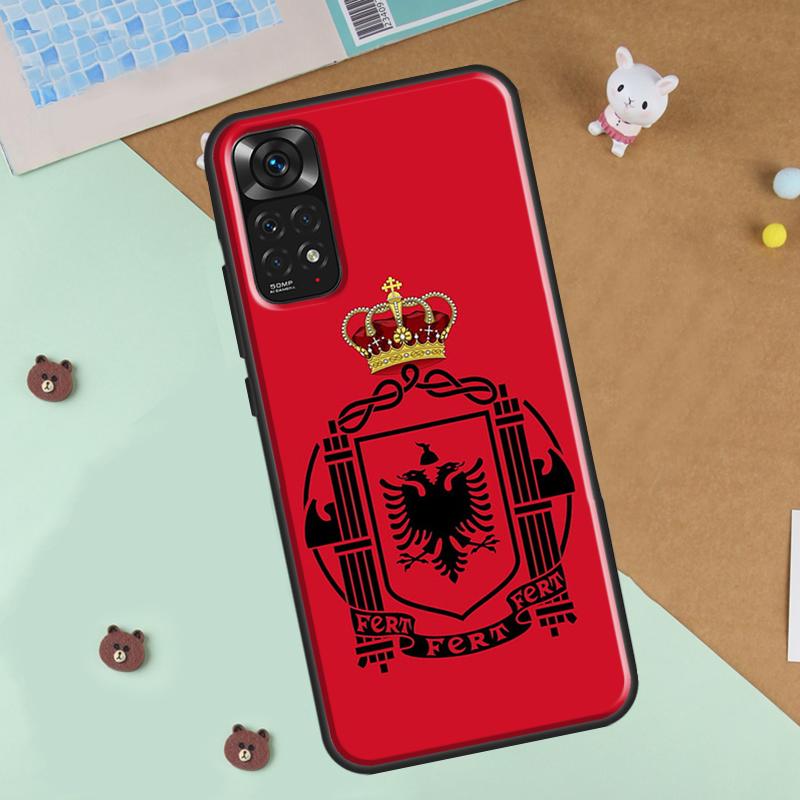 Албания Албанский Флаг Арт Чехол для Телефона Для Xiaomi Redmi Note 12 8 9 10 11 Pro 8T 9S 10S 11S 12S 10A 9C 10C 12C