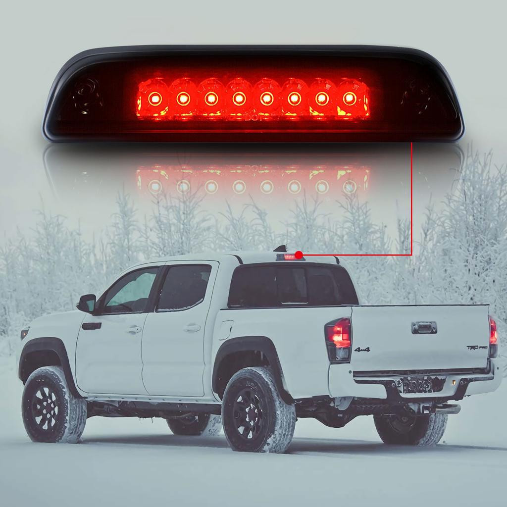 LED Smoke 3rd Third Brake Light For Ford F-150 F-250 / Excursion 1997-2003 Reverse Cargo Light High Mount Pickup Taillight