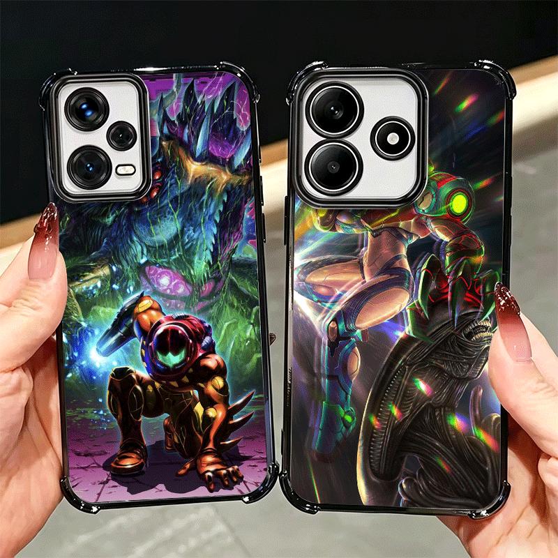 M-Metroids Soft Phone Case For Xiaomi Redmi Note 14 15 Pro Plus 13 12 11S 11T 5G 10 9S 9 Plating Anti-Fall Fundas