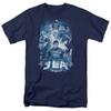 Justice League Of America Burst Mens T Shirt Navy Officially Licensed
