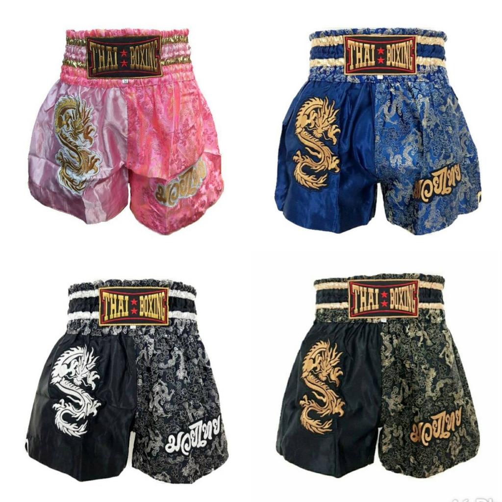 Шорты для тайского кикбоксинга, муай-тай, боксерские шорты для ММА, атласные 2 для тренировок по боевым искусствам 2