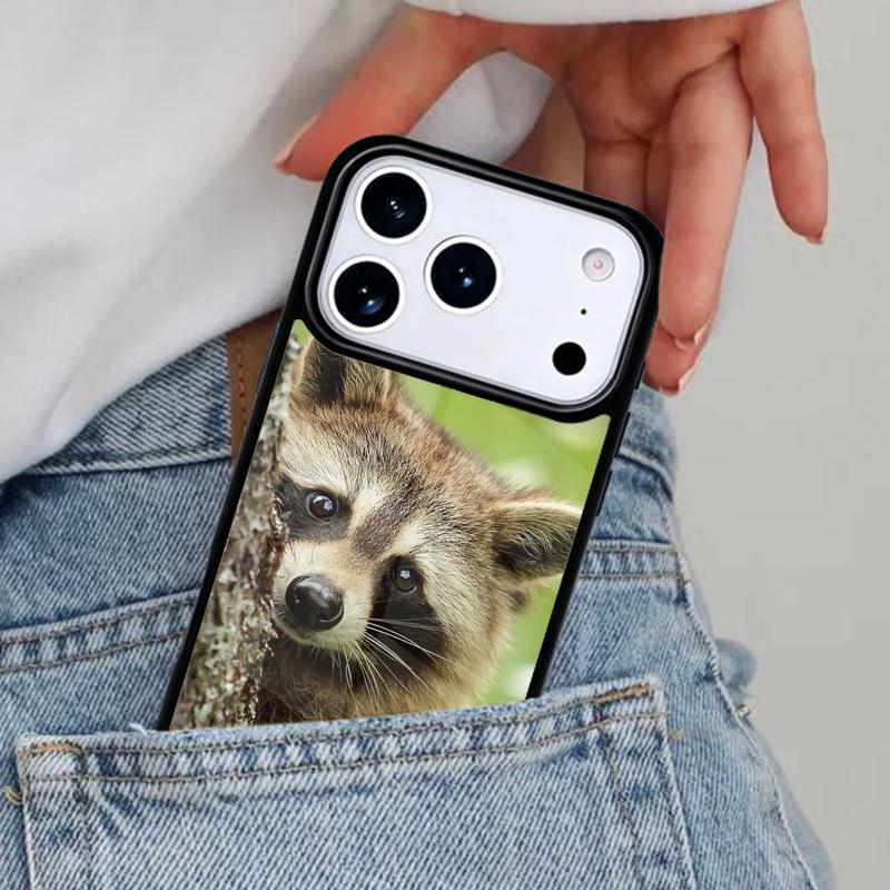 Kawaii Baby Raccoons Racoons Phone Case for iPhone 16e 15 14 13 12 17 Pro Max Plus Air 17pro Cover Coque