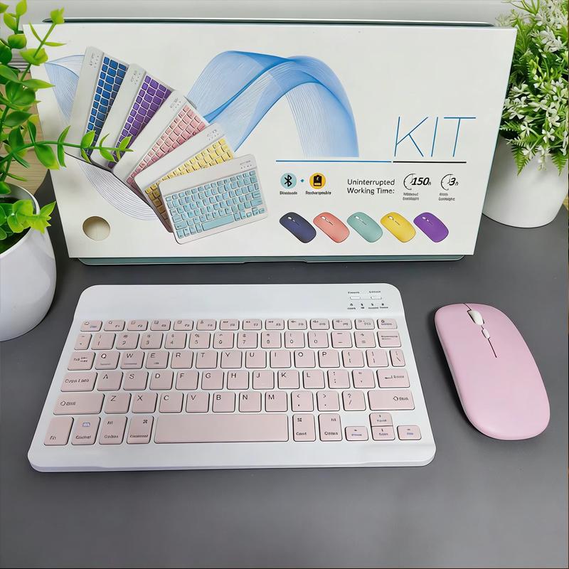 JP-Bluetooth Keyboard and Mouse For iPad Samsung Huawei Phone Tablet Slim Mini Wireless Keyboard For Android IOS Windows