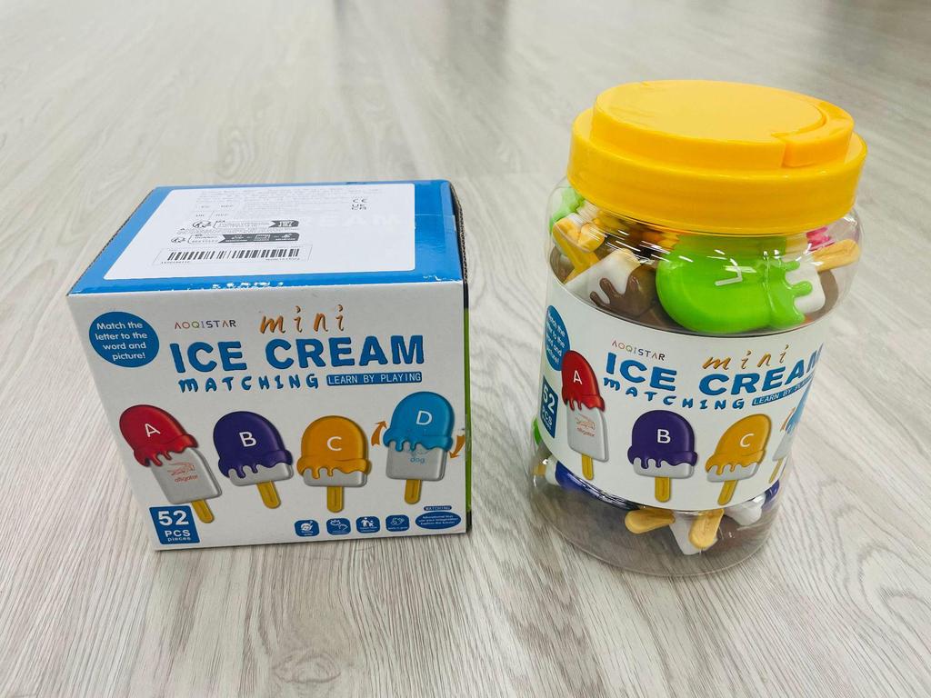 Монтессори Игрушка для сопоставления слов и цветов «Эскимо» для раннего развития