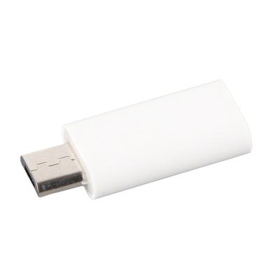 Адаптер-конвертер Micro USB Male to USB 3.0 Type C Female для синхронизации и зарядки Android (белый)
