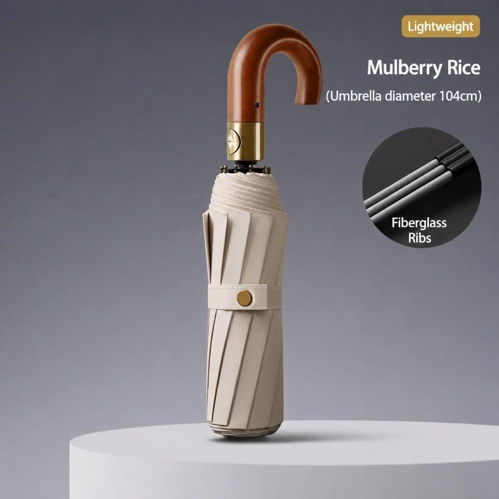 UV Protection Business Umbrella Windproof 3-Fold Umbrella Automatic Folding Umbrella Rainy Season